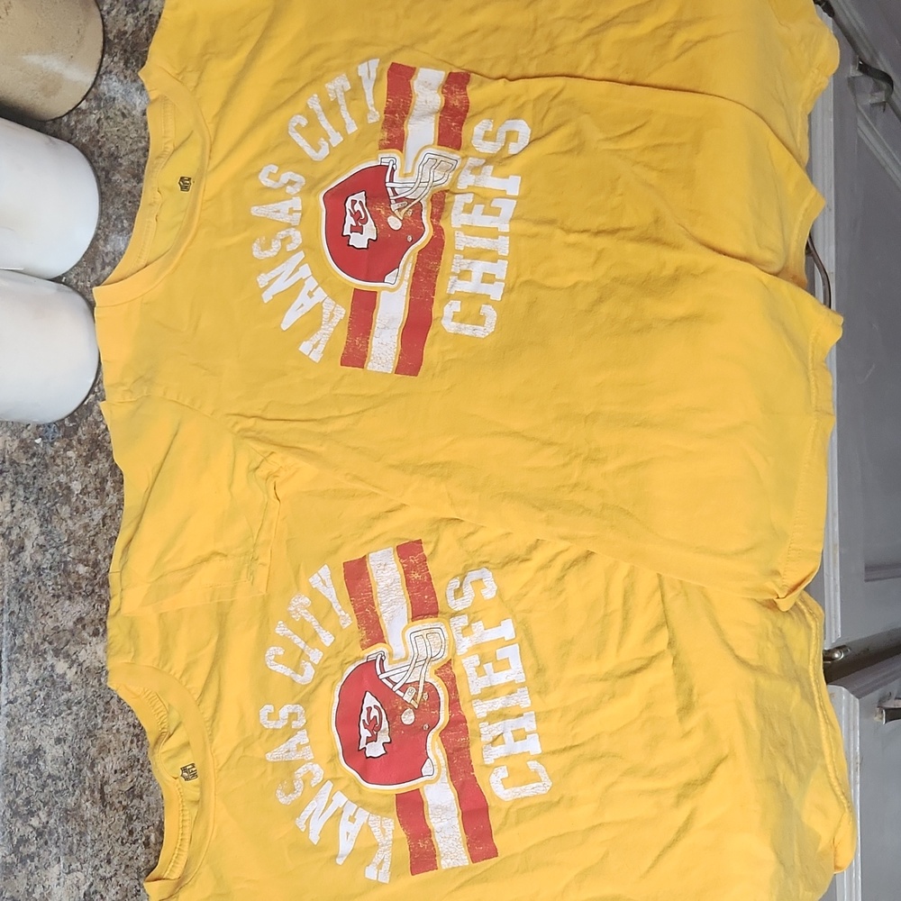 KC. Chiefs NFL shirts size 10/12